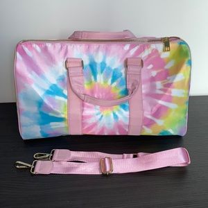 Stoney Clover Lane Pastel Tie-Dye Nylon Duffle Bag LIKE NEW W/O TAGS